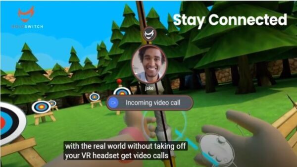 Videoanrufe während des VR Gamings annehmen
