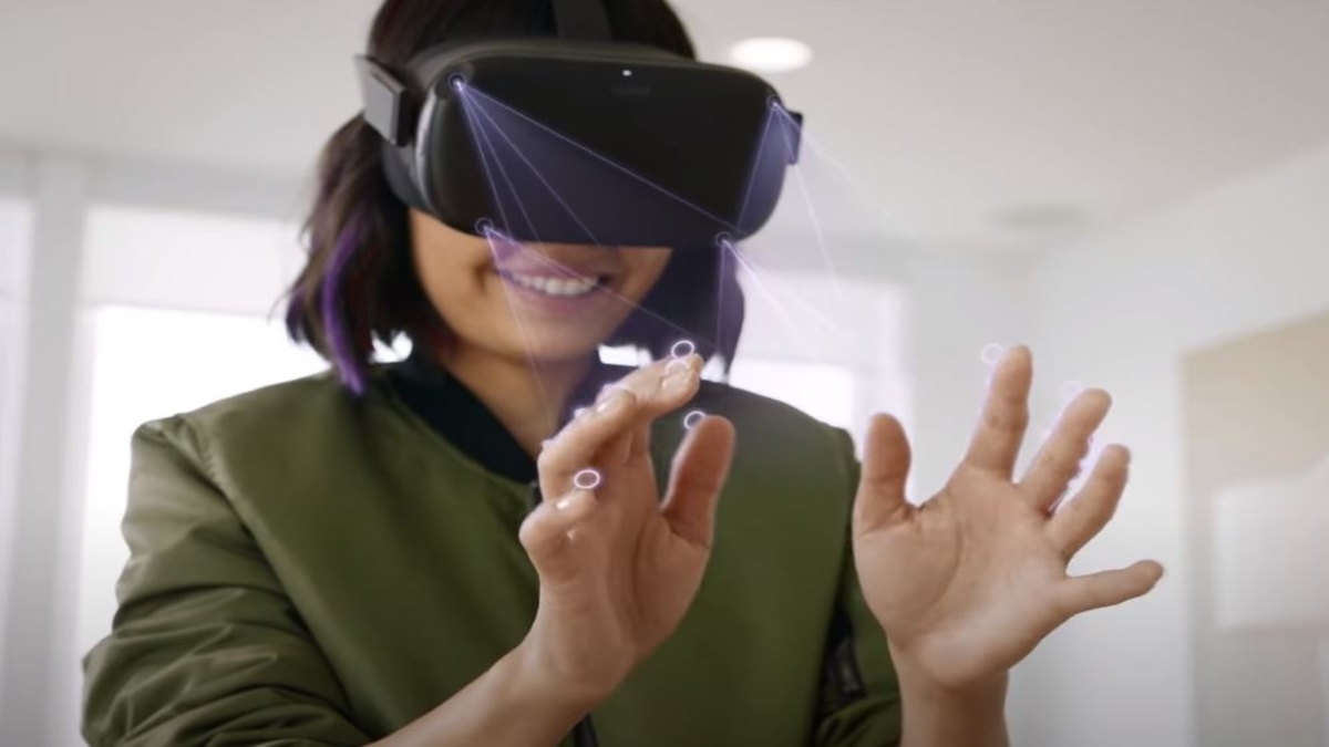 VR Hardware_Die Kameras im Headset übertragen Bewegungen der Hände und in Finger direkt ins virtuelle Geschehen