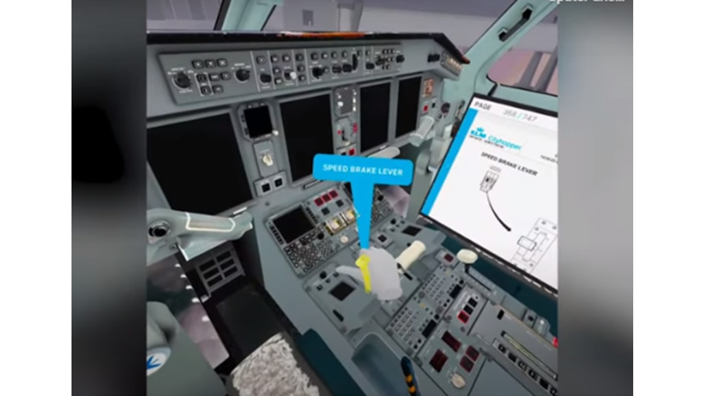 KLM Interaktiver Einblick ins Cockpit dank VR-Brille